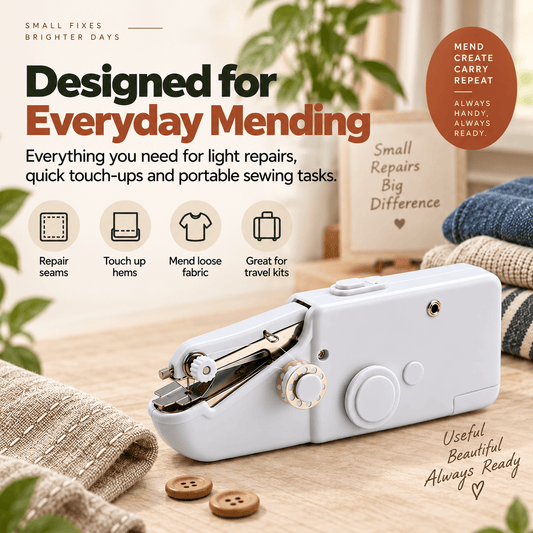 Portable Handheld Sewing Machine – Lightweight Mini Single-Thread Sewing